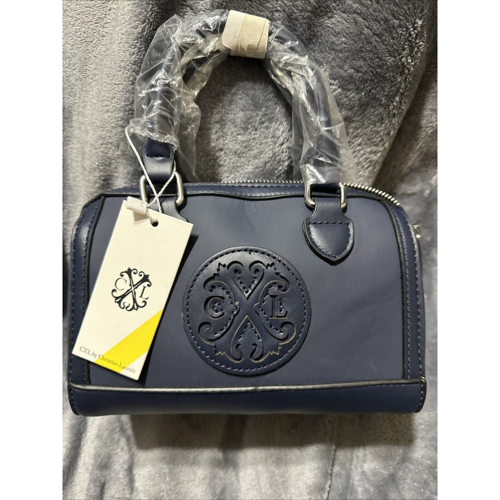CXL by Christian Lacroix Mico Barrel Bag Navy NWT MSRP $98 Crossbody